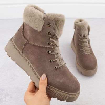 19. Rieker 70402-24 W RKR753 Fur Ankle Boots