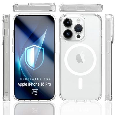 19. 3mk Armor MagCase for iPhone 16 Pro - Transparent