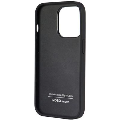 6. Audi Synthetic Leather iPhone 14 Pro 6.1" black/black hardcase AU-TPUPPCIP14P-TT/D1-BK