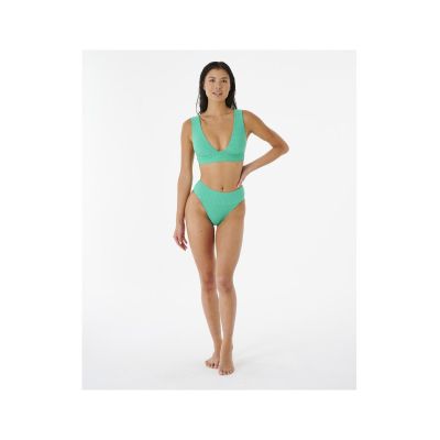 8. RIP CURL Premium Surf Deep V Bikini Top, Green