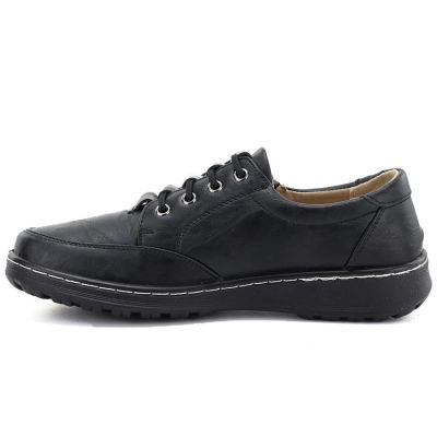 7. Comfortable women's shoes with a zipper, black Potocki TO90407