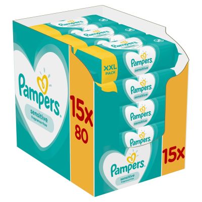 3. Pampers 81687213 wet baby wipes 1200 pcs.