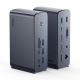 2. Baseus UnionJoy USB-C Docking Station 2xHDMI4K@60Hz 1xDP4K@60Hz 3xUSB-A3.0 2xUSB-C3.0 2xUSB-A2.0 1xRJ45 PD PC 1xSD+TF 1x3.5mm minijack - gray
