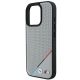 6. BMW M Perforated Tricolor Line MagSafe Case for iPhone 16 Pro - Gray