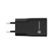 13. NATEC RIBERA GAN SLIM WALL CHARGER 1X USB-A + 1X USB-C 20W BLACK