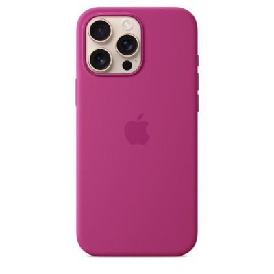 Apple iPhone16 Pro Max Silicone Case with MagSafe - Fuchsia