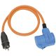 Brennenstuhl 1132910525 splitter 1.5 m 1 x network socket Outdoor Black, Blue, Orange
