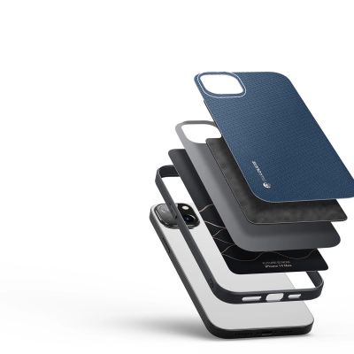 2. Dux Ducis Fino case cover iPhone 14 Plus blue nylon
