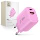 Tech-Protect NCA30 PD 30W QC3.0 USB-A / USB-C Wall Charger - Pink