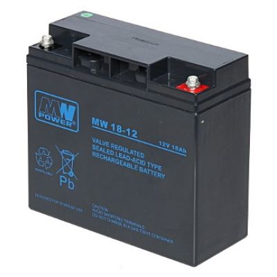 2. MPL MW POWER MW 18-12 Lead-acid AGM Maintenance-free Battery 12V 18Ah Black