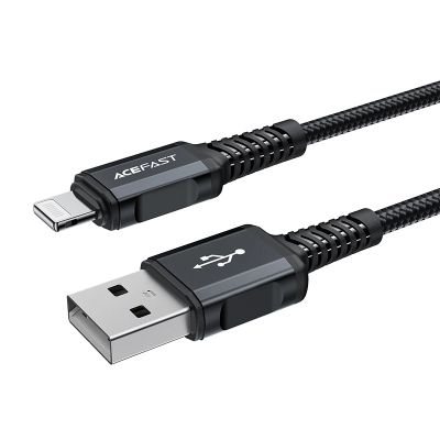 2. Acefast MFI USB - Lightning cable 1.8m, 2.4A black (C4-02 A Black)