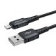 2. Acefast MFI USB - Lightning cable 1.8m, 2.4A black (C4-02 A Black)