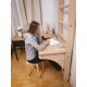 73. WOODEN PULL-UP LADDER WITH DESK BENCHK 112
