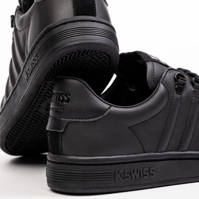 4. K-Swiss LOZAN II men's sneakers, natural leather, black (07943-904-M)