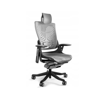 Wau 2 TPE-8 office chair, elastomer, gray/black