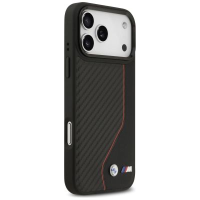 4. BMW M Carbon Line & Logo MagSafe Case for iPhone 17 Pro Max - Red