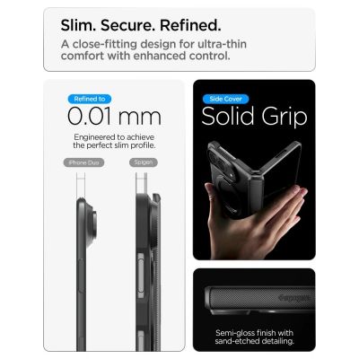 11. Spigen Slim Armor Pro S Magsafe Case for iPhone Duo - Black