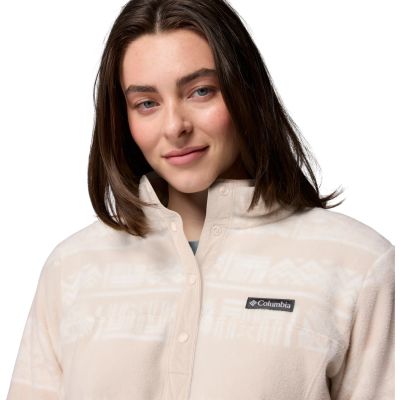4. Columbia Benton Spring Printed 1/2 Snap 2085611278 Beige L