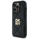 2. DKNY Quilted Stack Logo iPhone 14 Pro Case - Black