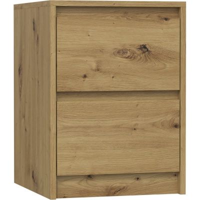 4. K2 KARO BEDSIDE CABINET 2 DRAWERS ARTISAN