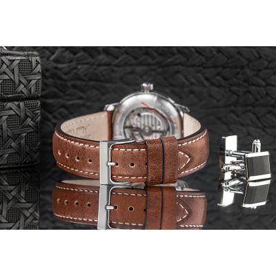 7. Men's ZEPPELIN LZ127 Graf Automatic 7666-4 Watch + BOX