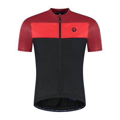 Rogelli CORE BLOCK cycling jersey black-red 6XL