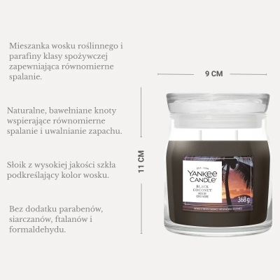 2. Medium BLACK COCONUT YANKEE Candle