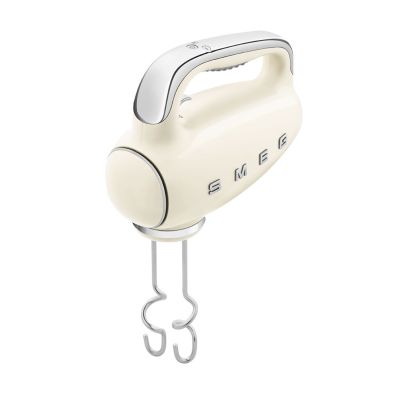 9. Smeg HMF01CREU hand mixer in cream with a retro 1950s style.