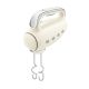 9. Smeg HMF01CREU hand mixer in cream with a retro 1950s style.