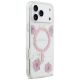 4. Guess Resin Flowers Glitter MagSafe Case for iPhone 17 Pro Max - Pink