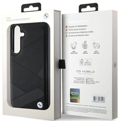 8. BMW BMHCS24M23RCGPK S24+ S926 black/black hardcase Signature Leather Crossing Lines Pattern
