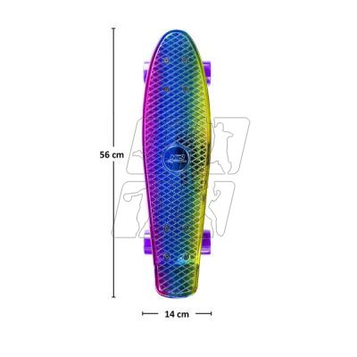 32. Skateboard Nils Extreme ELECTROSTYLE PENNYBOARD PNB01 BLUE