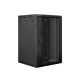 2. Lanberg WF01-6618-10B rack cabinet (18U; 901mm / 600mm / 600 mm; wall-mounted; Glass; 19''; black)