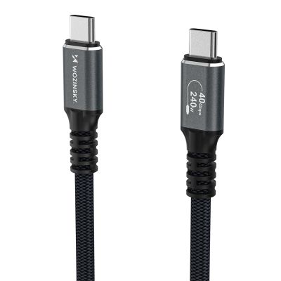 3. Wozinsky WPS-UY42S USB-C USB4 Cable 40Gb/s 240W 2m 4K - Black