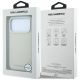 8. Karl Lagerfeld Grained Elongated Logo MagSafe Case for iPhone 17 Pro / 18 Pro - Beige