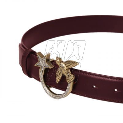 2. Pinko Love Birds Jewel Star H3 W 100125A111 burgundy belt