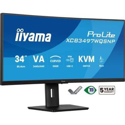 44. iiyama XCB3497WQSNP-B1 34" Monitor - Flat Screen - 86.4 cm