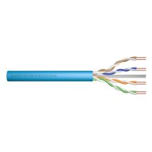 Digitus Installation Cable Cat.6A, U/UTP, Dca, AWG 23/1, LSOH, 500m, Blue, Reel