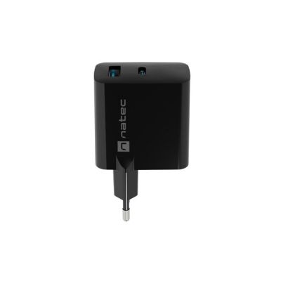 5. NATEC CHARGER RIBERA GAN 1X USB-A + 1X USB-C 45W BLACK NUC-2143