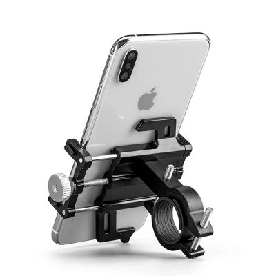 2. Rockbros 699 Handlebar Clamp Phone Holder - Red