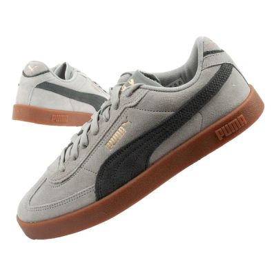 Puma Club II Era men's sports shoes, leather sneakers, gray