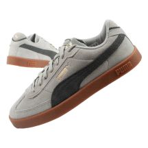 Puma Club II Era men's sports shoes, leather sneakers, gray