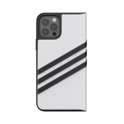 3. Adidas OR Booklet Case PU for iPhone 12 / 12 Pro 6.1" - white and black