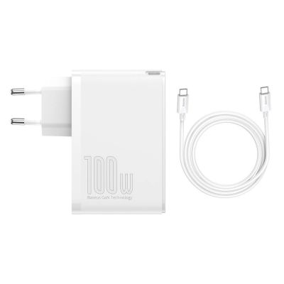 12. Baseus GaN2 Pro fast charger 100W USB / USB Type C Quick Charge 4+ Power Delivery white (CCGAN2P-L02)