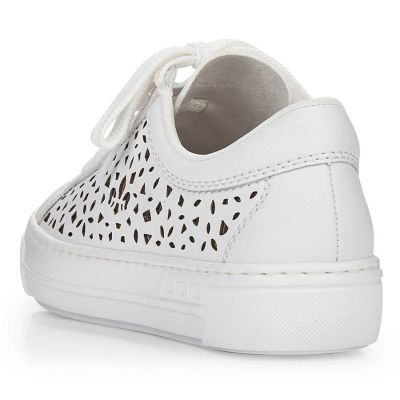 24. Rieker W RKR641 leather comfort shoes white