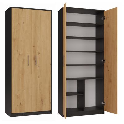 CLOSED SHELVING OLIV 2D ANTHRACITE/ARTISAN SET