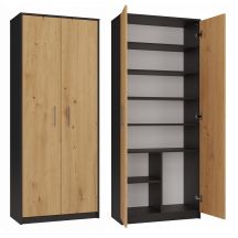 CLOSED SHELVING OLIV 2D ANTHRACITE/ARTISAN SET
