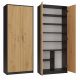 CLOSED SHELVING OLIV 2D ANTHRACITE/ARTISAN SET