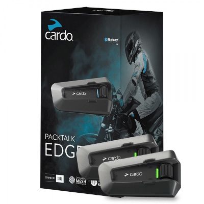 2. CARDO PACKTALK EDGE DUO Motorcycle Intercoms