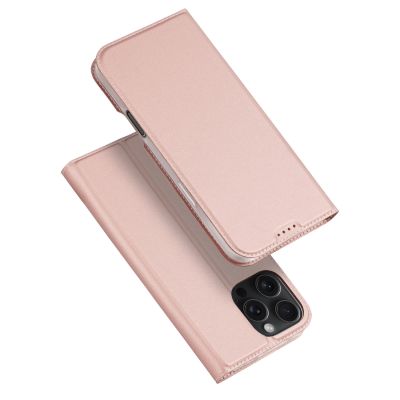 2. Dux Ducis Skin Pro iPhone 16 Pro Max Case with Flip and Card Slot - Pink